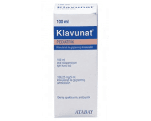 KLAVUNAT Pediatrik 125 mg+31,25 mg/5 mL Oral Süspansiyon Hazırlamak İçin Kuru Toz