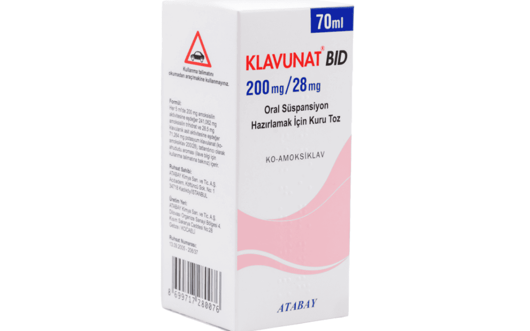 KLAVUNAT BID 200 mg/28 mg Oral Süspansiyon Hazırlamak İçin Kuru Toz