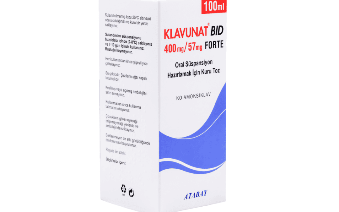 KLAVUNAT BID 400 mg/57 mg Forte Oral Süspansiyon Hazırlamak İçin Kuru Toz