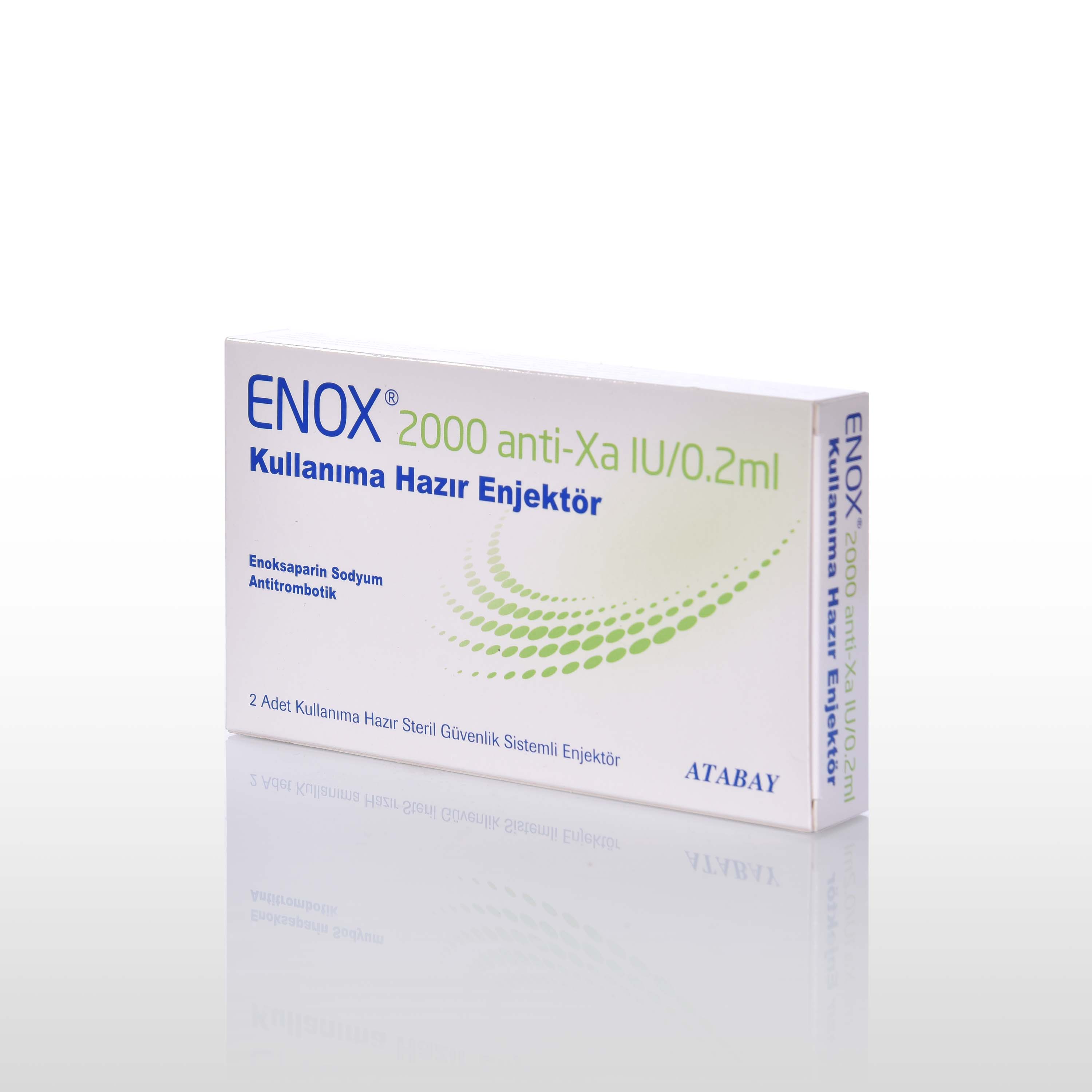 ENOX 2000 anti-Xa IU/0.2 ml Kullanıma Hazır Enjektör