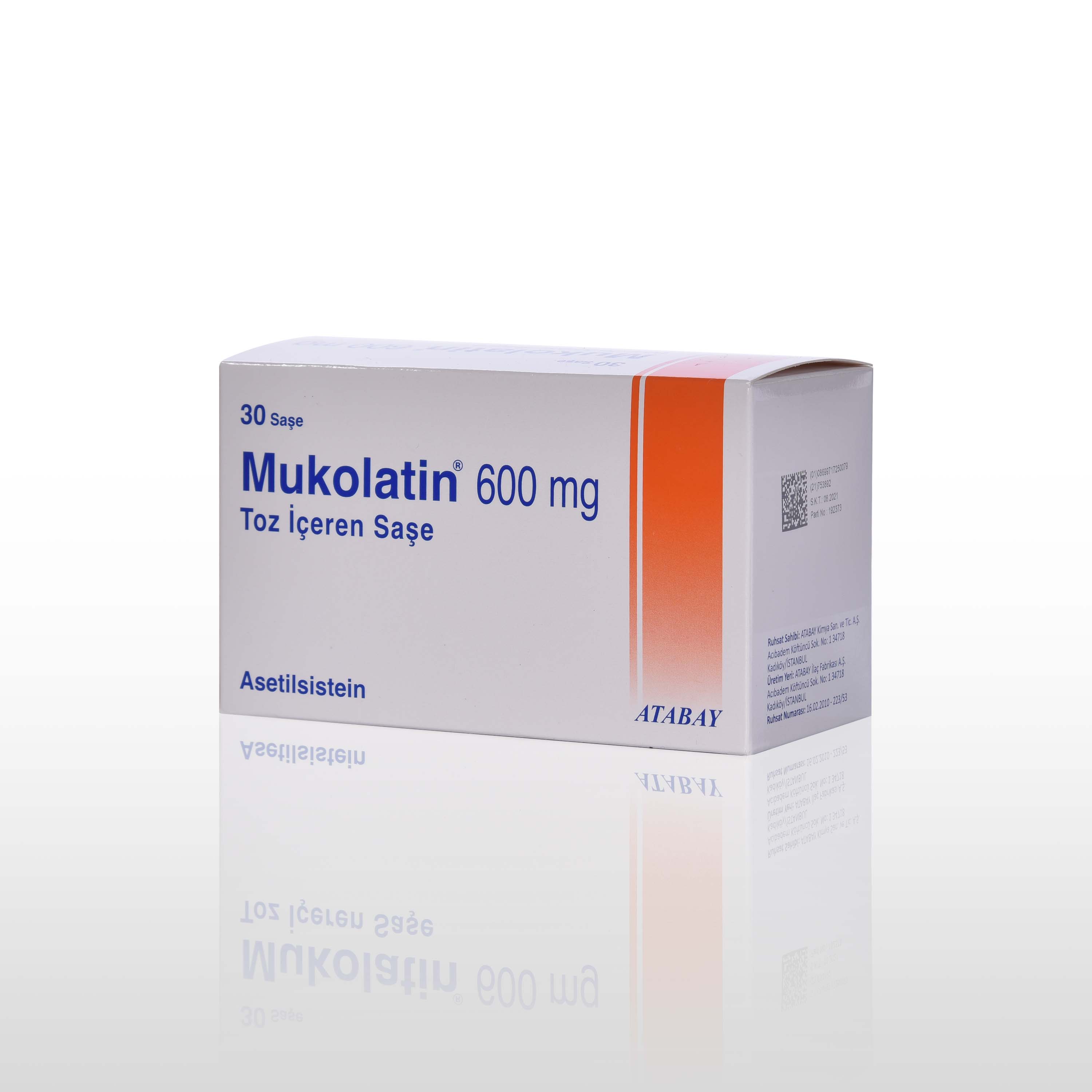 MUKOLATIN 600 mg Sachet