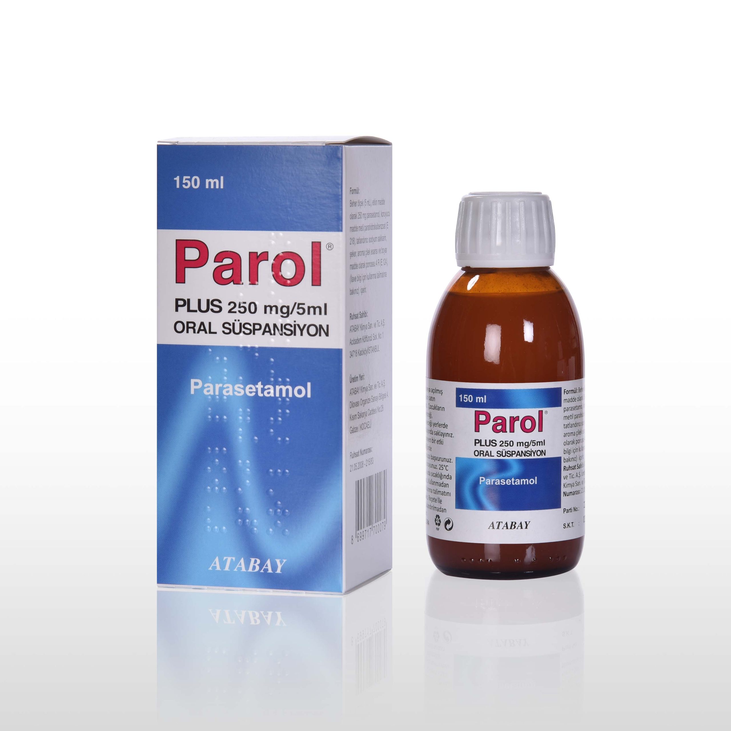 Parol Plus 250mg/5ml Oral Süspansiyon - Atabay